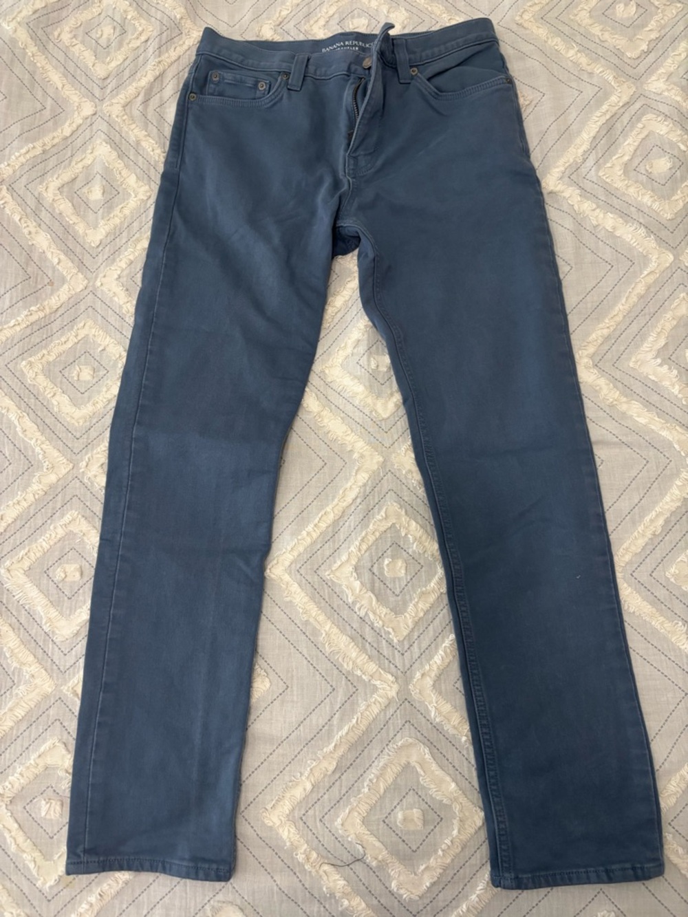 Banana Republic Traveler Slim Fit Pants in Blue - Size: 30x30